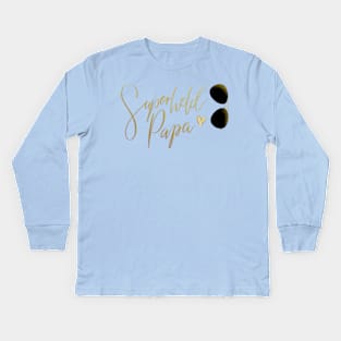 Superheld Papa Kids Long Sleeve T-Shirt